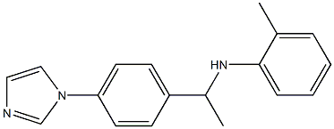 N-{1-[4-(1H-imidazol-1-yl)phenyl]ethyl}-2-methylaniline Struktur