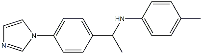 N-{1-[4-(1H-imidazol-1-yl)phenyl]ethyl}-4-methylaniline Struktur