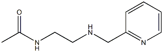 N-{2-[(pyridin-2-ylmethyl)amino]ethyl}acetamide Struktur