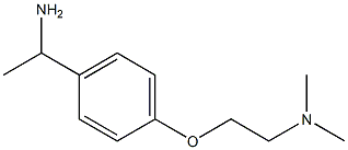 N-{2-[4-(1-aminoethyl)phenoxy]ethyl}-N,N-dimethylamine Struktur