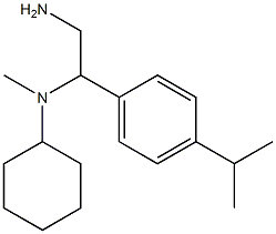 N-{2-amino-1-[4-(propan-2-yl)phenyl]ethyl}-N-methylcyclohexanamine Struktur