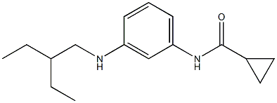 N-{3-[(2-ethylbutyl)amino]phenyl}cyclopropanecarboxamide Struktur