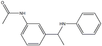 N-{3-[1-(phenylamino)ethyl]phenyl}acetamide Struktur