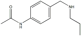 N-{4-[(propylamino)methyl]phenyl}acetamide Struktur