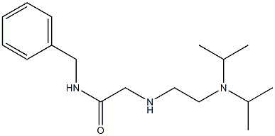 N-benzyl-2-({2-[bis(propan-2-yl)amino]ethyl}amino)acetamide Struktur