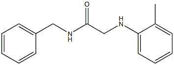 N-benzyl-2-[(2-methylphenyl)amino]acetamide Struktur