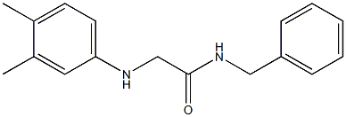 N-benzyl-2-[(3,4-dimethylphenyl)amino]acetamide Struktur