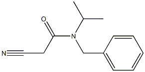 N-benzyl-2-cyano-N-isopropylacetamide Struktur