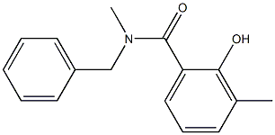 N-benzyl-2-hydroxy-N,3-dimethylbenzamide Struktur