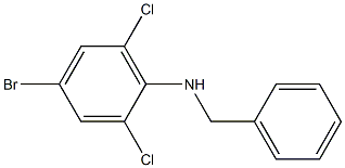 N-benzyl-4-bromo-2,6-dichloroaniline Struktur