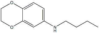 N-butyl-2,3-dihydro-1,4-benzodioxin-6-amine Struktur