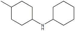 N-cyclohexyl-4-methylcyclohexan-1-amine Struktur