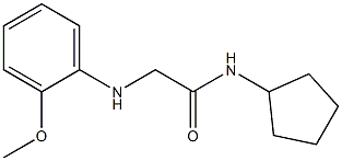 N-cyclopentyl-2-[(2-methoxyphenyl)amino]acetamide Struktur