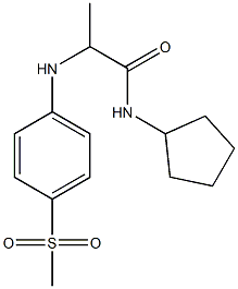 N-cyclopentyl-2-[(4-methanesulfonylphenyl)amino]propanamide Struktur