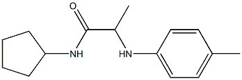 N-cyclopentyl-2-[(4-methylphenyl)amino]propanamide Struktur