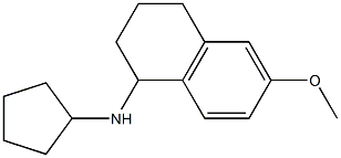 N-cyclopentyl-6-methoxy-1,2,3,4-tetrahydronaphthalen-1-amine Struktur