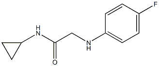 N-cyclopropyl-2-[(4-fluorophenyl)amino]acetamide Struktur