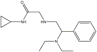 N-cyclopropyl-2-{[2-(diethylamino)-2-phenylethyl]amino}acetamide Struktur