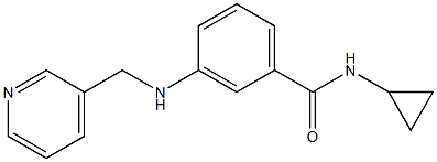 N-cyclopropyl-3-[(pyridin-3-ylmethyl)amino]benzamide Struktur