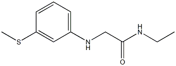 N-ethyl-2-{[3-(methylsulfanyl)phenyl]amino}acetamide Struktur