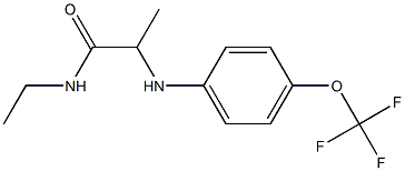 N-ethyl-2-{[4-(trifluoromethoxy)phenyl]amino}propanamide Struktur