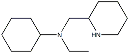 N-ethyl-N-(piperidin-2-ylmethyl)cyclohexanamine Struktur