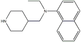 N-ethyl-N-(piperidin-4-ylmethyl)naphthalen-1-amine Struktur