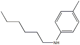 N-hexyl-4-methylaniline Struktur