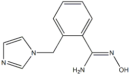 N'-hydroxy-2-(1H-imidazol-1-ylmethyl)benzenecarboximidamide Struktur