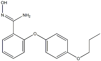 N'-hydroxy-2-(4-propoxyphenoxy)benzene-1-carboximidamide Struktur