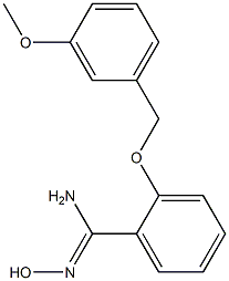 N'-hydroxy-2-[(3-methoxybenzyl)oxy]benzenecarboximidamide Struktur