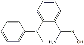 N'-hydroxy-2-[methyl(phenyl)amino]benzene-1-carboximidamide Struktur