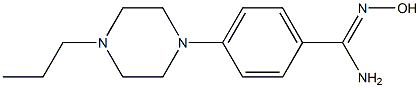 N'-hydroxy-4-(4-propylpiperazin-1-yl)benzene-1-carboximidamide Struktur