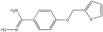 N'-hydroxy-4-(thien-2-ylmethoxy)benzenecarboximidamide Struktur