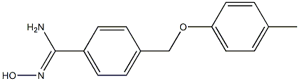 N'-hydroxy-4-[(4-methylphenoxy)methyl]benzenecarboximidamide Struktur