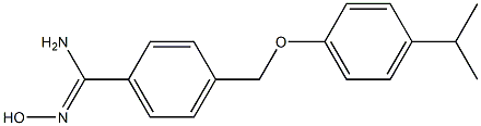 N'-hydroxy-4-[4-(propan-2-yl)phenoxymethyl]benzene-1-carboximidamide Struktur