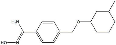 N'-hydroxy-4-{[(3-methylcyclohexyl)oxy]methyl}benzene-1-carboximidamide Struktur