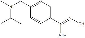 N'-hydroxy-4-{[isopropyl(methyl)amino]methyl}benzenecarboximidamide Struktur