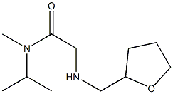 N-methyl-2-[(oxolan-2-ylmethyl)amino]-N-(propan-2-yl)acetamide Struktur