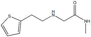 N-methyl-2-{[2-(thiophen-2-yl)ethyl]amino}acetamide Struktur