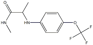 N-methyl-2-{[4-(trifluoromethoxy)phenyl]amino}propanamide Struktur