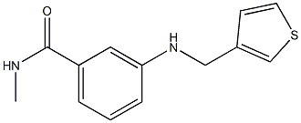 N-methyl-3-[(thiophen-3-ylmethyl)amino]benzamide Struktur