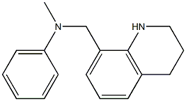 N-methyl-N-(1,2,3,4-tetrahydroquinolin-8-ylmethyl)aniline Struktur