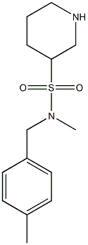 N-methyl-N-[(4-methylphenyl)methyl]piperidine-3-sulfonamide Struktur