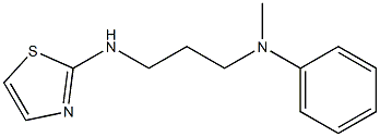 N-methyl-N-[3-(1,3-thiazol-2-ylamino)propyl]aniline Struktur