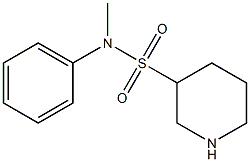 N-methyl-N-phenylpiperidine-3-sulfonamide Struktur