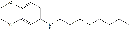 N-octyl-2,3-dihydro-1,4-benzodioxin-6-amine Struktur