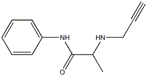 N-phenyl-2-(prop-2-yn-1-ylamino)propanamide Struktur