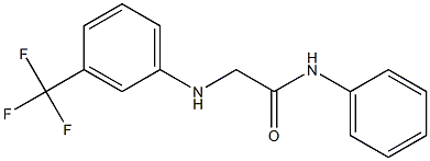 N-phenyl-2-{[3-(trifluoromethyl)phenyl]amino}acetamide Struktur