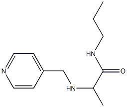 N-propyl-2-[(pyridin-4-ylmethyl)amino]propanamide Struktur